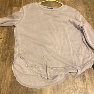 light gray pull over size s